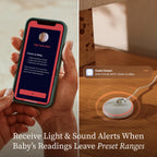 Owlet Dream Duo 3 Smart Baby Monitor System, Dream Sock + 2K HD Camera
