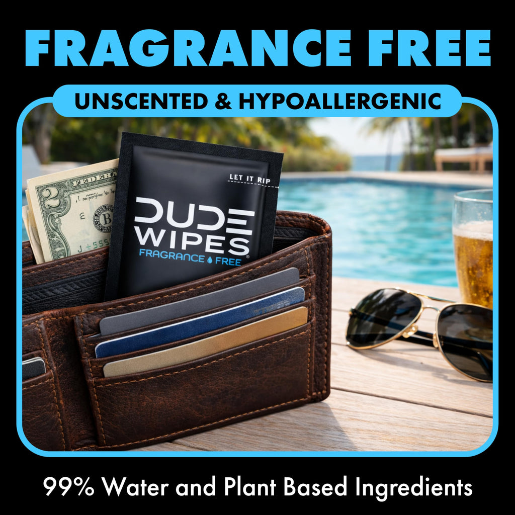 DUDE Wipes On-The-Go Unscented Adult Flushable Travel Wipes, – 60 Count (DW-30-2) (Pack of 2)