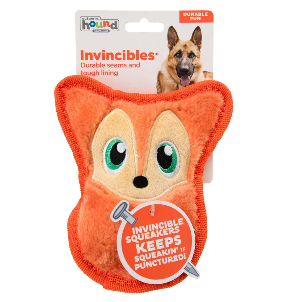 Outward Hound Durablez Minis Tough Chew Plush Squeaky Dog Toy, Fox, 6.3" (additional view 6)