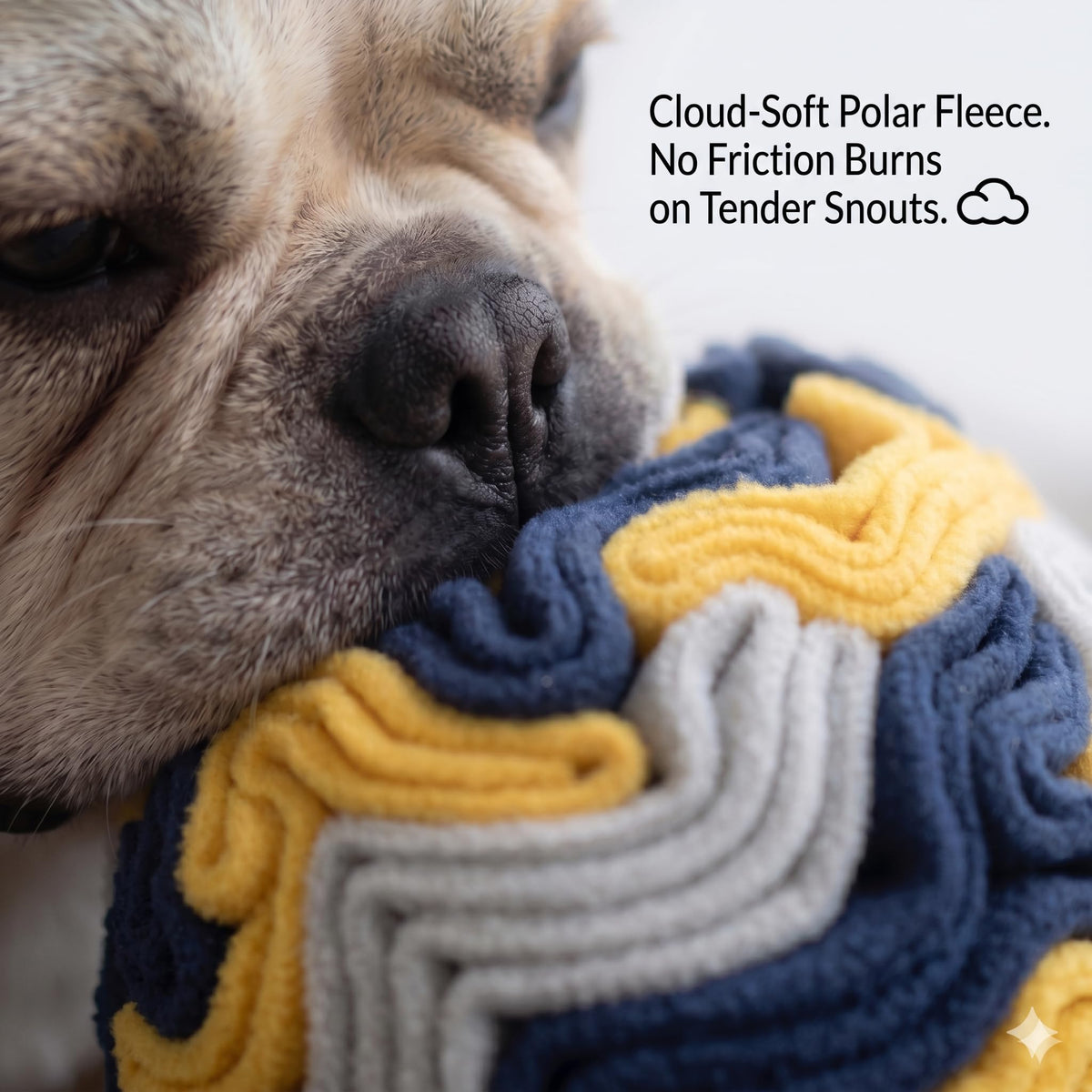 Adorepaw Snuffle Ball for Dogs - Navy&Yellow / Large view 4