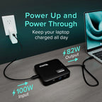 Plugable 7-in-1 USB-C DisplayLink Dock, Dual 4K 60Hz HDMI, 100W PD Charging (additional view 3)