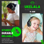 UKELALA U2C Type C Headphones - Black/Green view 3