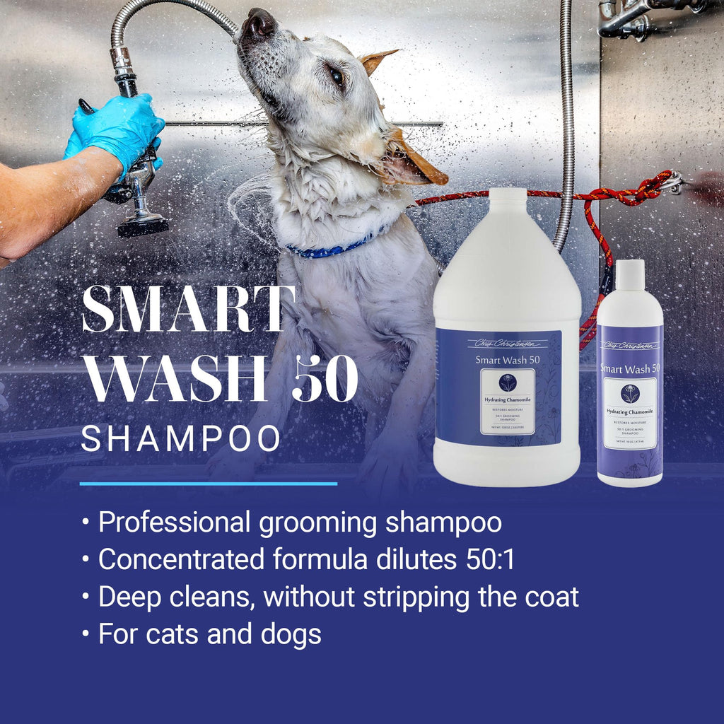 Chris Christensen SmartWash50 Ultra Concentrated Dog Shampoo - Hydrating Chamomile - 1 Gallon view 1