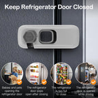 Fridge Locks for Kids with Strong Adhesive - Gray / 2 Pack view 1