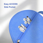 Headphone Case Compatible with JBL/Beats/Sony/BERIBES/SoundCore/TOZO/KVIDIO/JLab/Bose, Ultra-Thin Headphone Bag Travel Carrying Universal - Blue view 7
