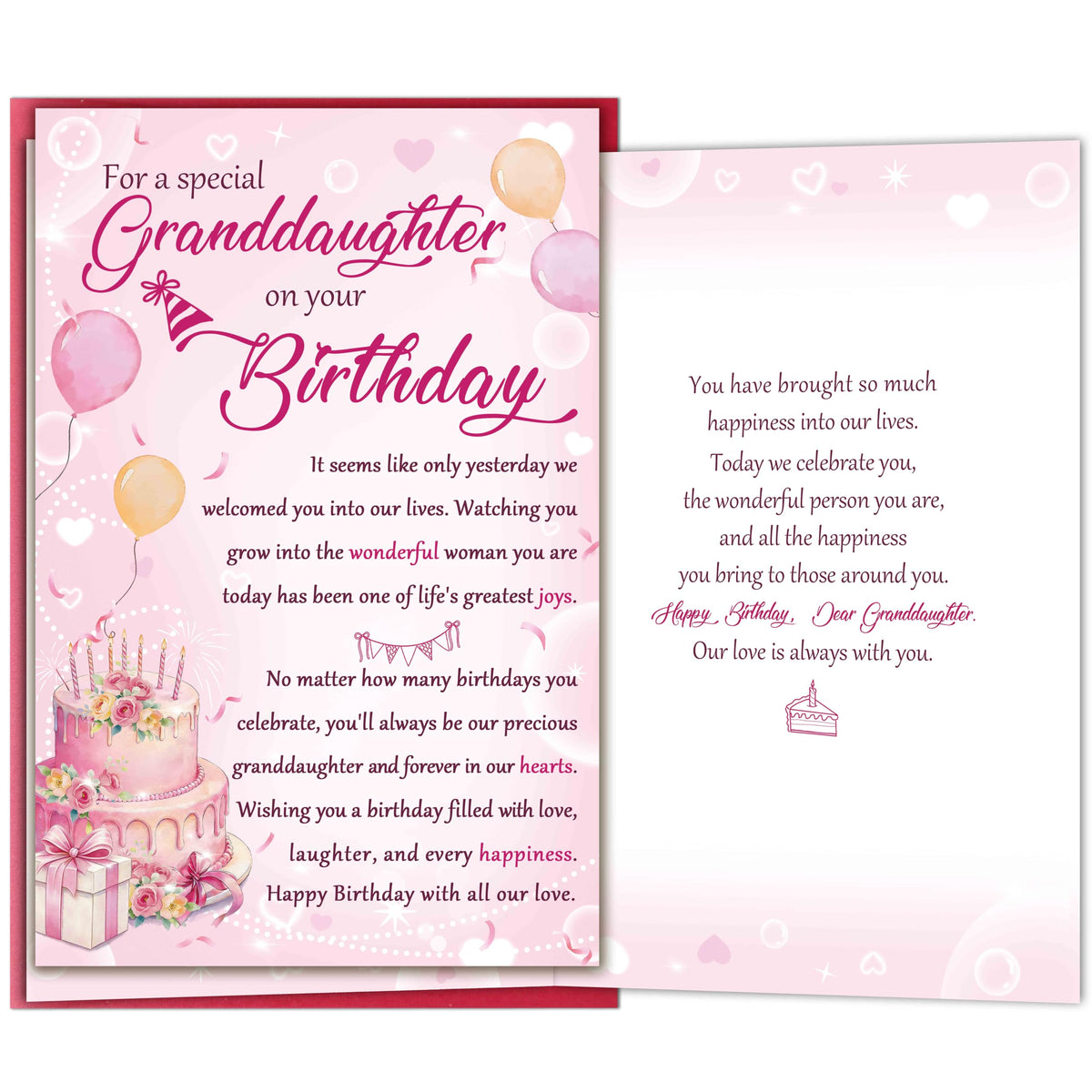 Nicavvi Birthday Card 99-102+151-156 - Special Granddaughter