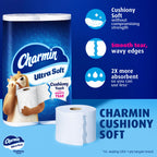 Charmin Ultra Soft Cushiony Touch Toilet Paper, 18 Family Mega XL = 126 Regular Rolls, 2-Ply, – White (P_15198) (Pack of 18)