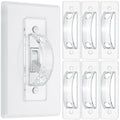 Bates Choice Bates- Light Switch Guard Cover, 6 Pack, Clear, Toggle Switch Cover, Light Switch Blocker (LSG6)