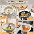 MemoGem Stainless Steel Spatula Set, Metal Solid & Slotted Turner - 1PC -Slotted Spatula view 6