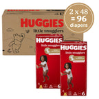 Huggies Size 6 Diapers, Little Snugglers Baby Diapers, Size 6 (35+ lbs), 96 Ct (2 Packs of 48)