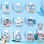 10Pcs Magnetic Bookmarks Book Mark Clips Page Markers for Reading - Cozy Winter view 1