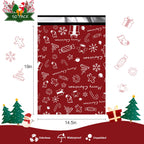 JinRuiKJ Poly Mailers - Merry Christmas / 14.5x19'' - 50 Pack view 1