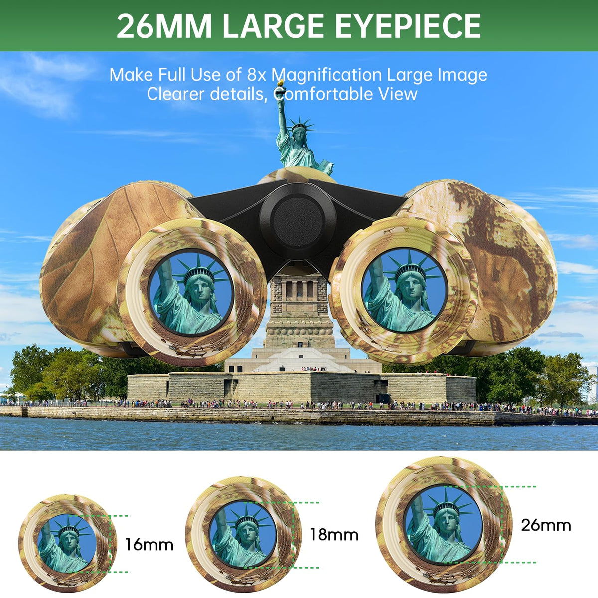FLYANT 20x50 High Powered Binoculars for Adults, Waterproof Binoculars with Low Light Vision for Bird Watching Hunting