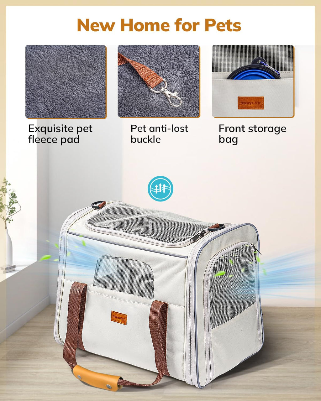 Morpilot Pet Travel Cat Carrier