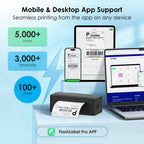 KNAON Thermal Label Printer, Bluetooth Shipping Label Printer - Black view 5