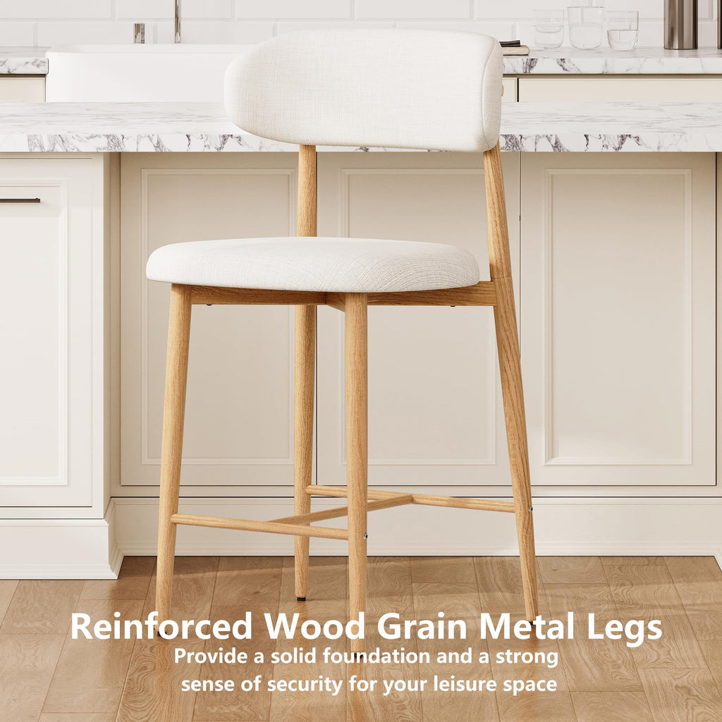 Furniliving 26‘’ Counter Height Bar Stools Set of 2