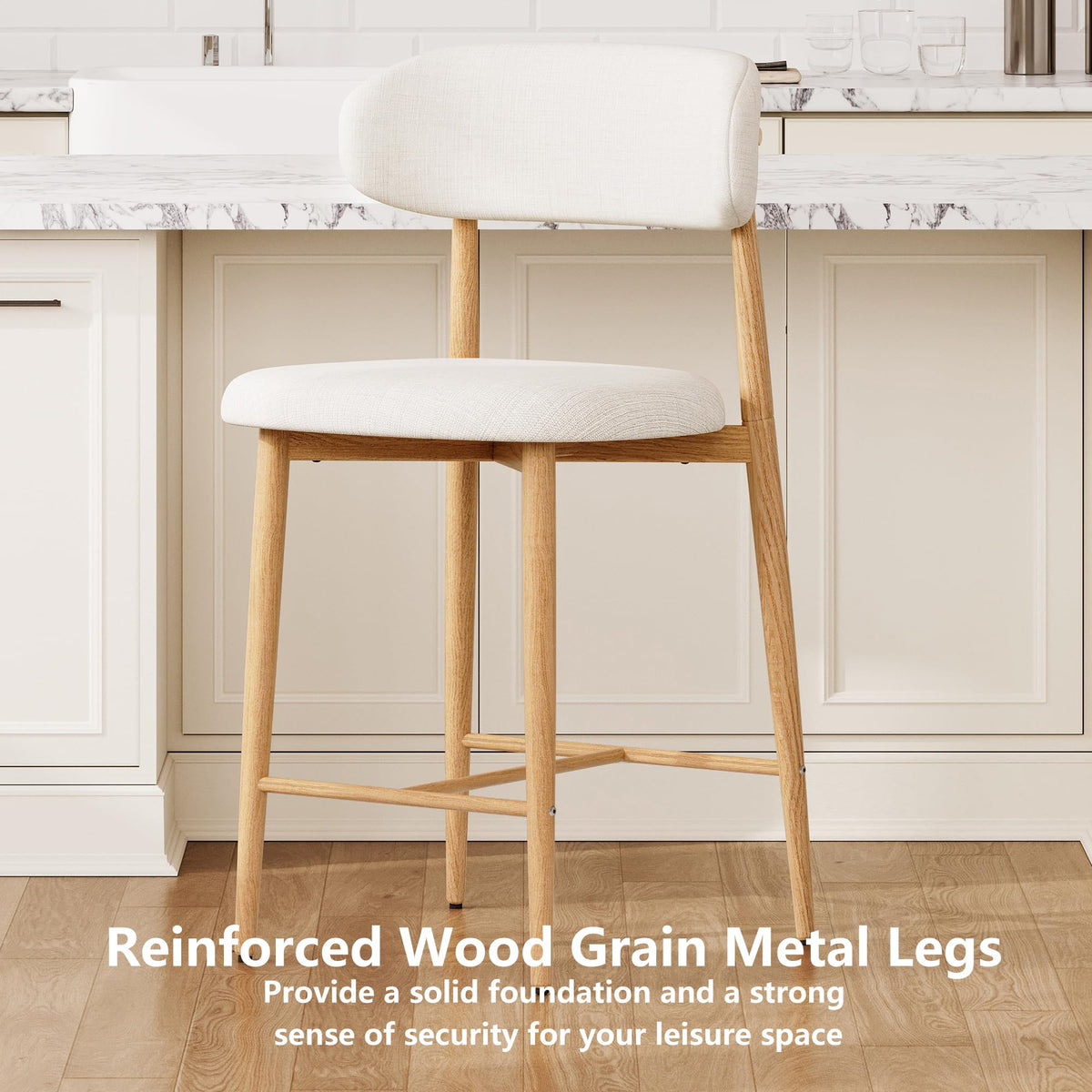 Furniliving 26‘’ Counter Height Bar Stools Set of 2