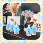 Teenyyou 48 Sets 3.5 Inch Blue Mini Baby Bottles for Baby Shower Party Favor Game Plastic (additional view 3)