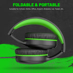 UKELALA U2C Type C Headphones - Black/Green view 4