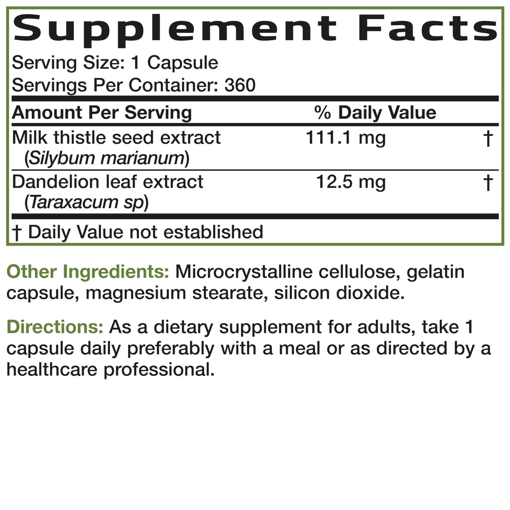 Bronson Milk Thistle 360 Count
