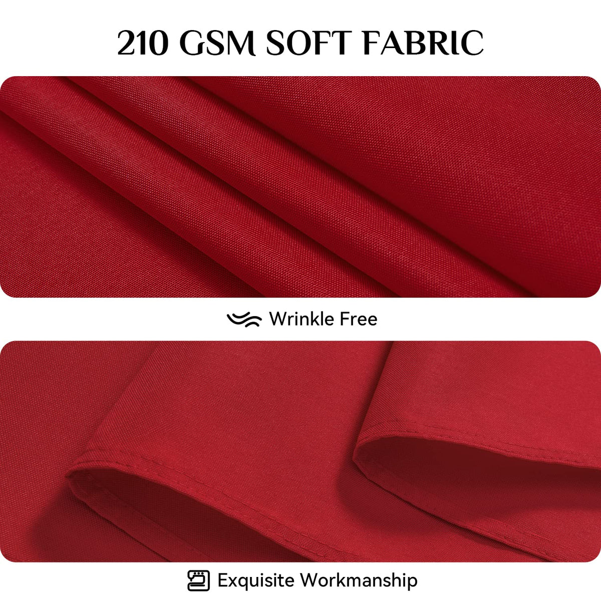 Softalker Rectangle Tablecloth - Red / 70" x 120" (Rectangular) view 4