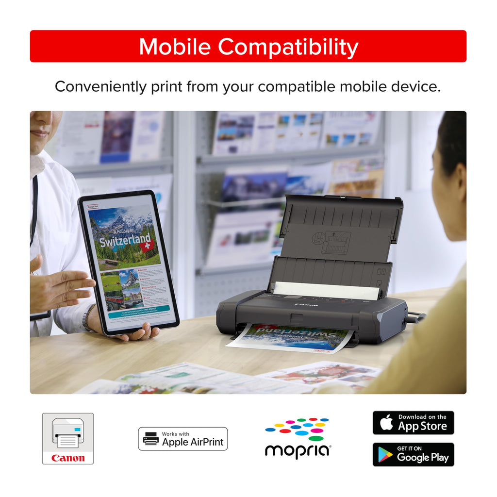 Canon PIXMA TR160 Color Wireless Portable Printer (7069C002)