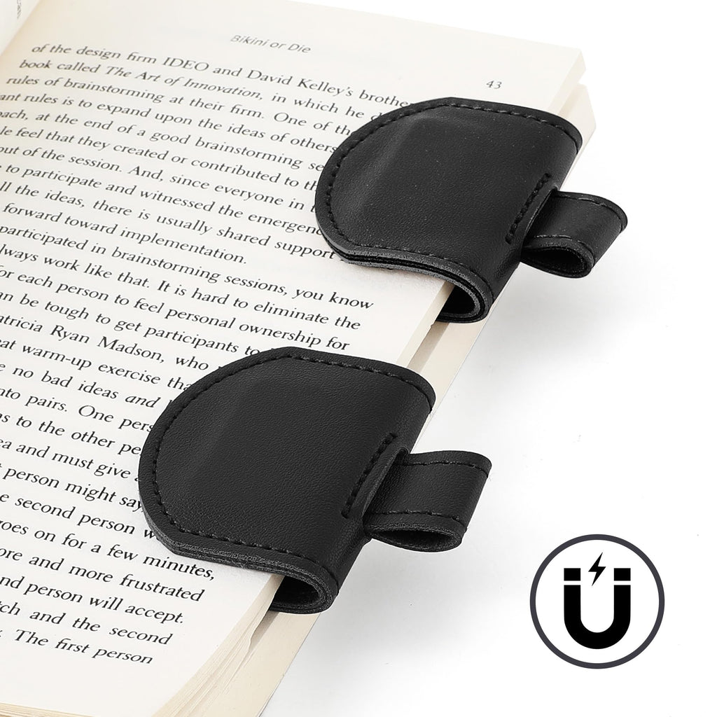 SESENSE Magnetic Bookmarks Pen Holder for Travelers Journal Notebook - Black 3 Pcs / Standard Size view 2