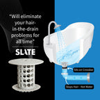 TubShroom The Revolutionary Tub Drain Protector Hair - Gray view 3
