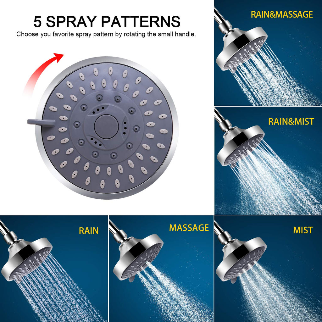 FEELSO Shower Head with Shower Filter, Filtered Shower Head for Hard Water (21651)