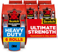 Scotch Heavy Duty Packing Tape, – Clear (142-6) (Pack of 36)