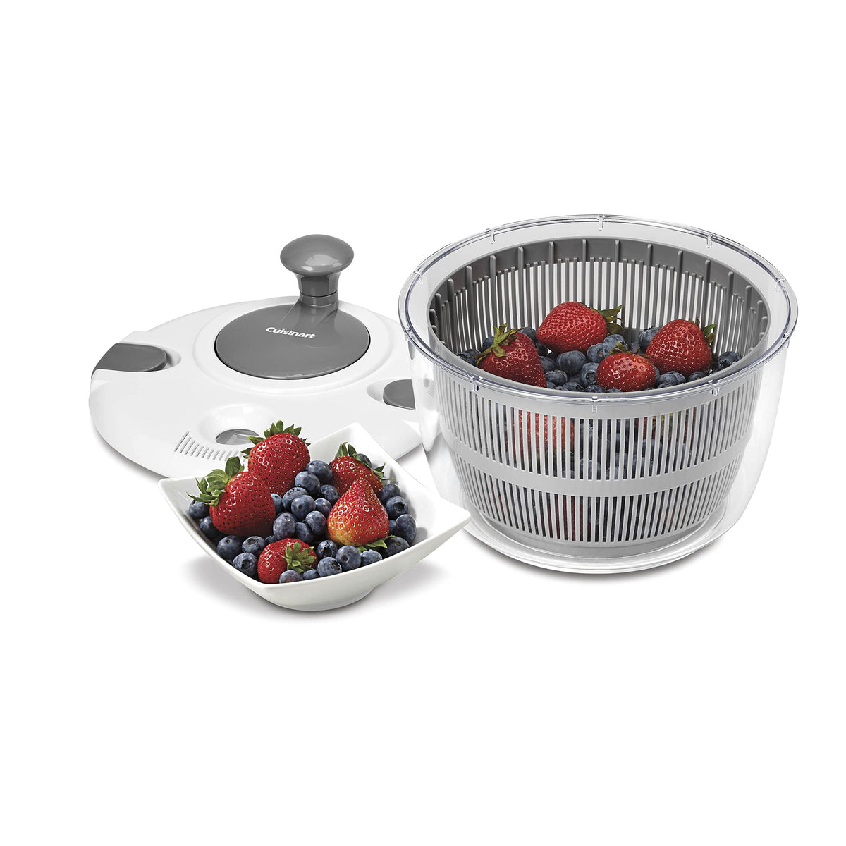 Cuisinart Large Salad Spinner- Wash - Gray view 2