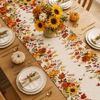 Bigwish Table Runner Holiday Decor - Fall Pumpkin Maple / 13''x90'' view 3