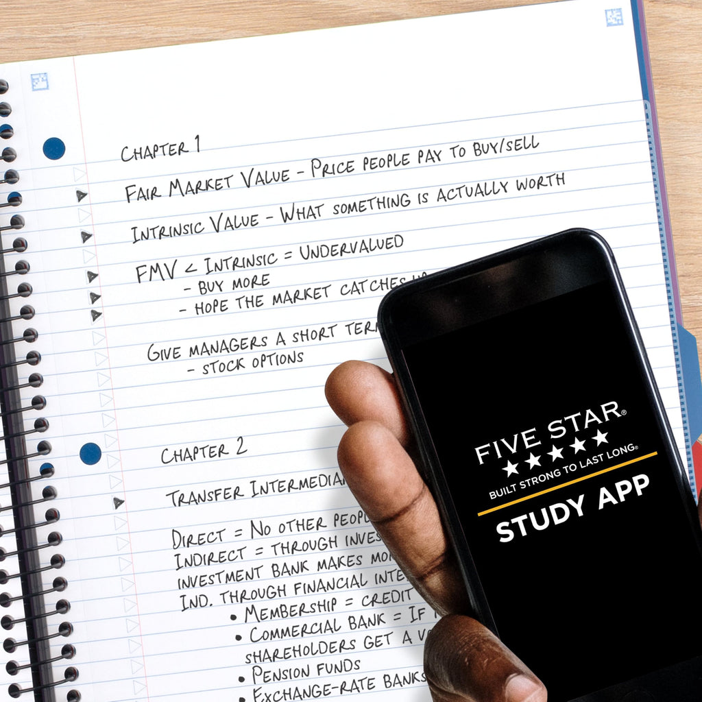 Five Star Advance Spiral Notebook + Study App, 3 Subject, College Ruled Paper, 8-1/2" x (additional view 2)