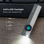 OLIGHT ArkPro EDC Flat Flashlight Rechargeable, Pocket Light, Dual Tone