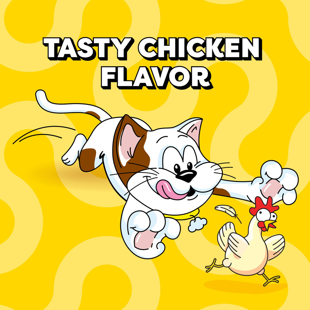 Temptations Classic Crunchy and Soft Cat Treats, Tasty Chicken, 3 oz, 12pk (E7230603) (Pack of 12)