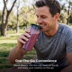 Ninja Nutri-Plus Personal Blender, 900PW, (3) 20oz Cups, Silver, BN301 (additional view 3)