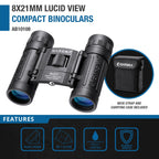 Barska Lucid View Compact Binoculars - 8x21 view 3