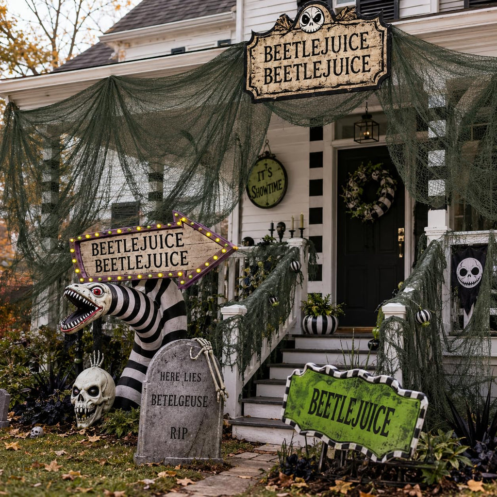 Qtisky Halloween Gauze Creepy Cloth
