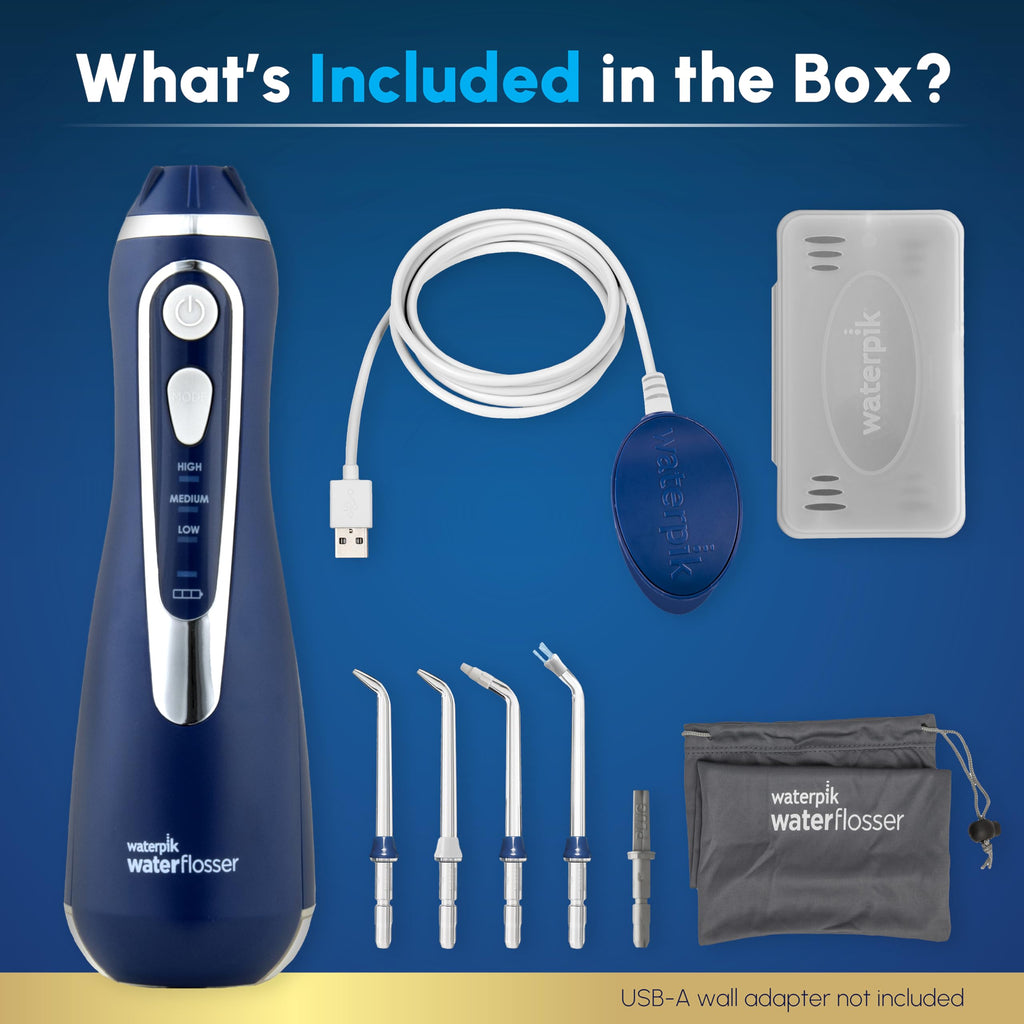 Waterpik Cordless Advanced Water Flosser for Teeth - Blue view 3