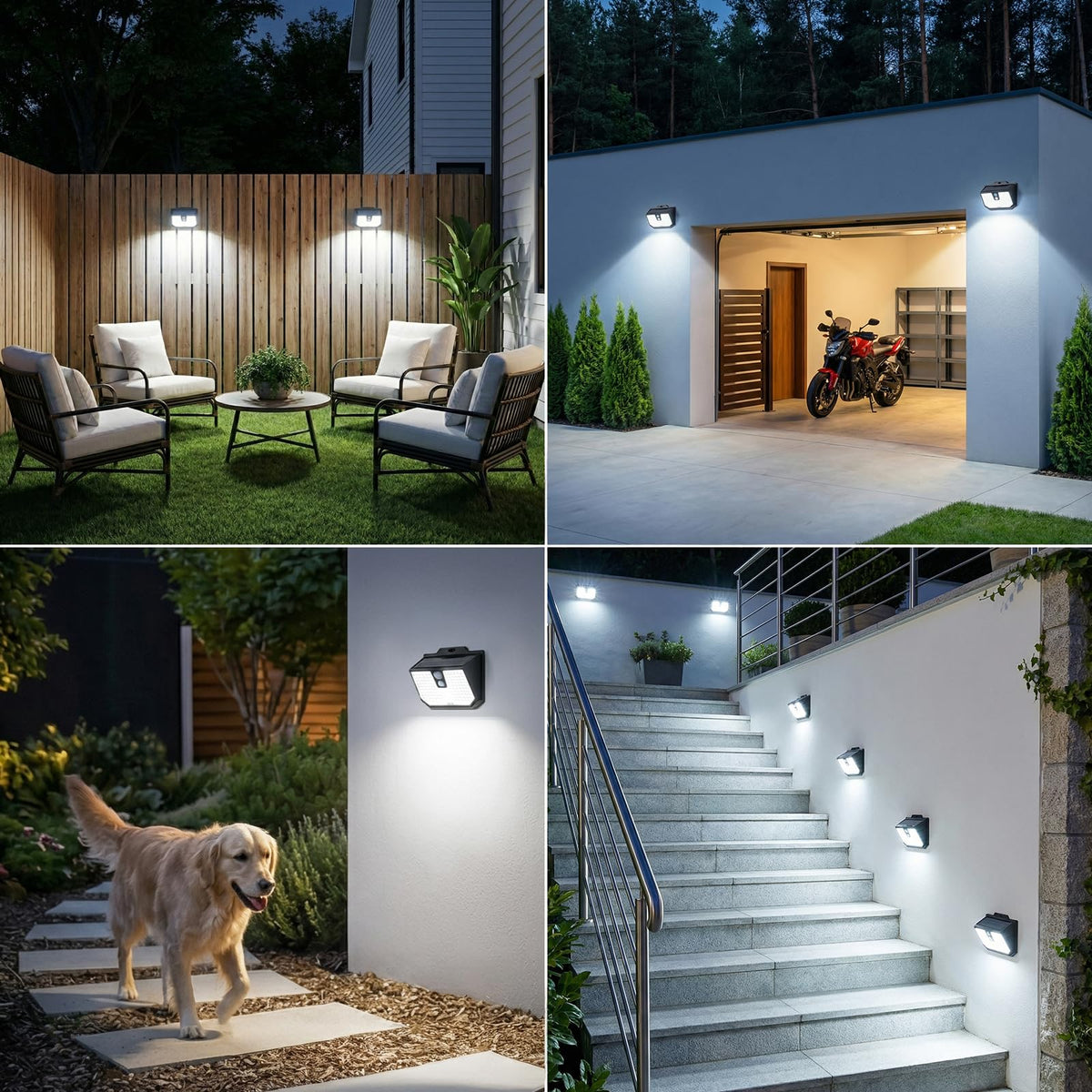 Brightever 20 Packs Solar Motion Sensor Lights Outdoor Waterproof, Solar Powered Fence (additional view 1)