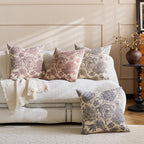yeshttdy Floral Block Print Throw Pillow Covers, Set of 2 - view 5