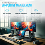 Koncept Dell D3100 USB 3.0 Docking Station, 65W 4K Triple Display Dual Monitor Dock