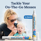 Miss Mouth's Messy Eater Stain Remover Pen, On-The-Go Travel, – 2 Pack (THS-HHS-STNRVPN-2P)