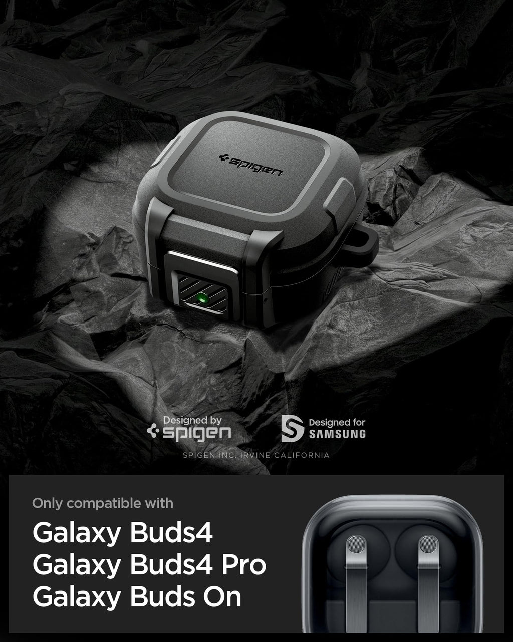Spigen Lock Fit Designed for Galaxy Buds On / 4 Pro / 4 Case (2026) (additional view 1)