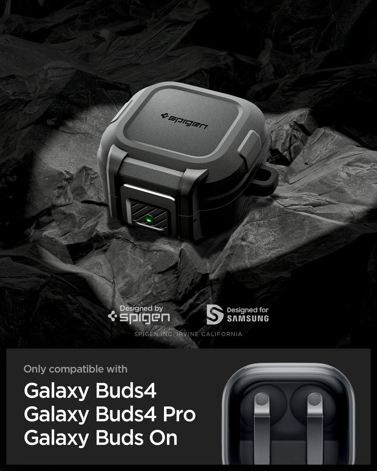 Spigen Lock Fit Designed for Galaxy Buds On / 4 Pro / 4 Case (2026) (additional view 1)