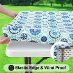 Smiry Waterproof Rectangle Plastic Tablecloth - view 19