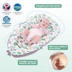 Viviland Baby Lounger Cover - Green Feather view 1