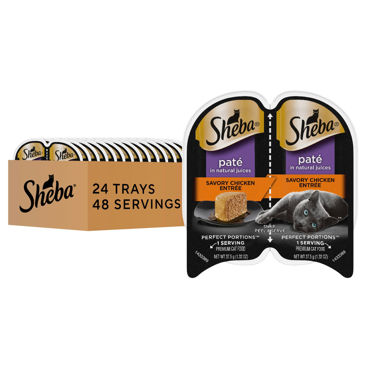 Sheba Perfect Portions Wet Cat Food Pate - Chicken