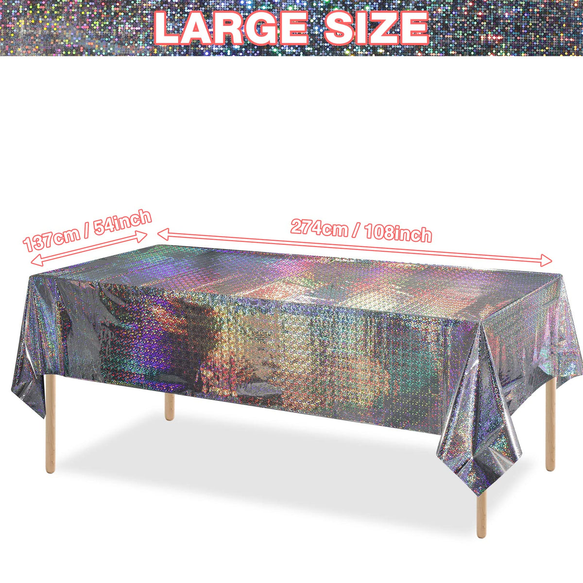 Funny Laser Tablecloth - Silver / 8 view 1