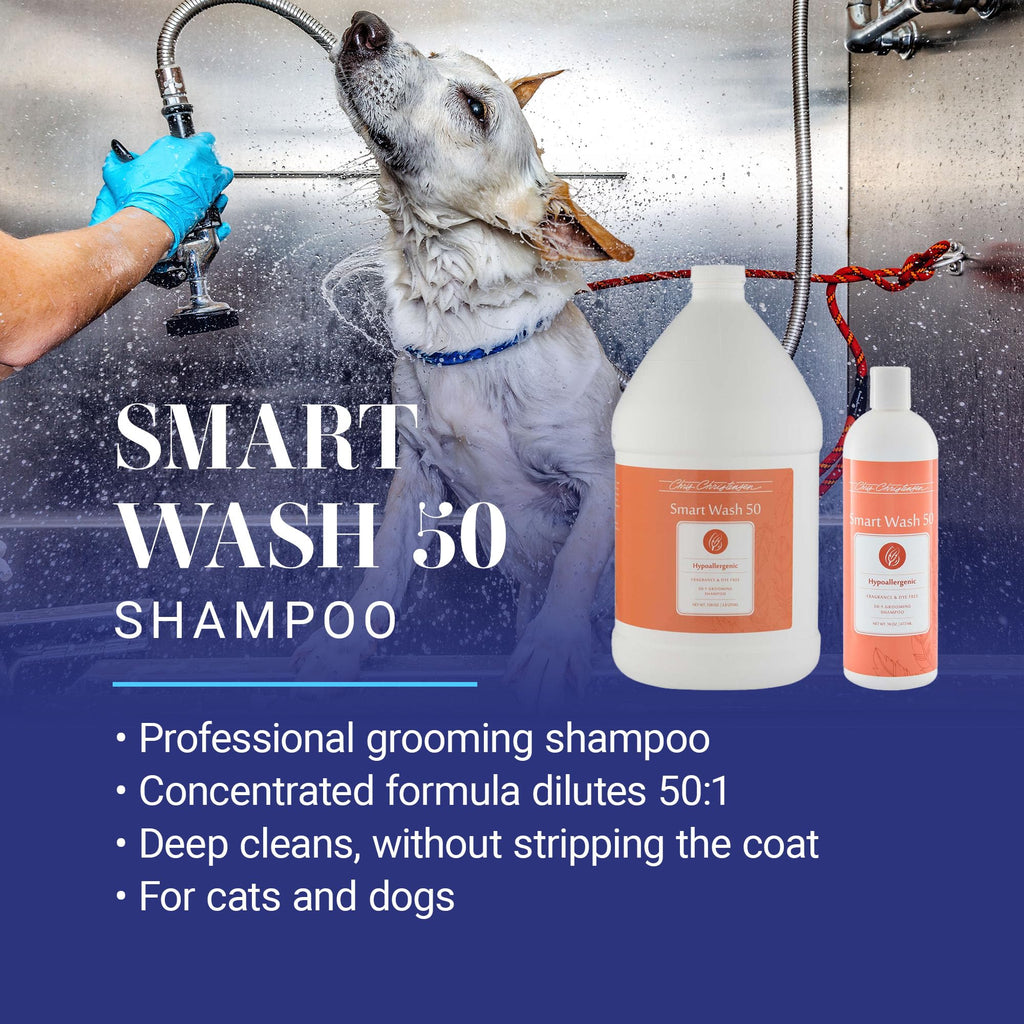 Chris Christensen SmartWash50 Ultra Concentrated Dog Shampoo - Hypoallergenic - 1 Gallon view 1